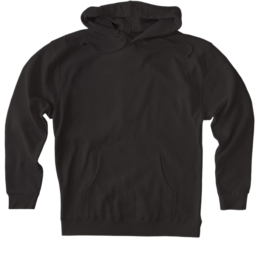 Black Heavyweight Pullover Hoodie